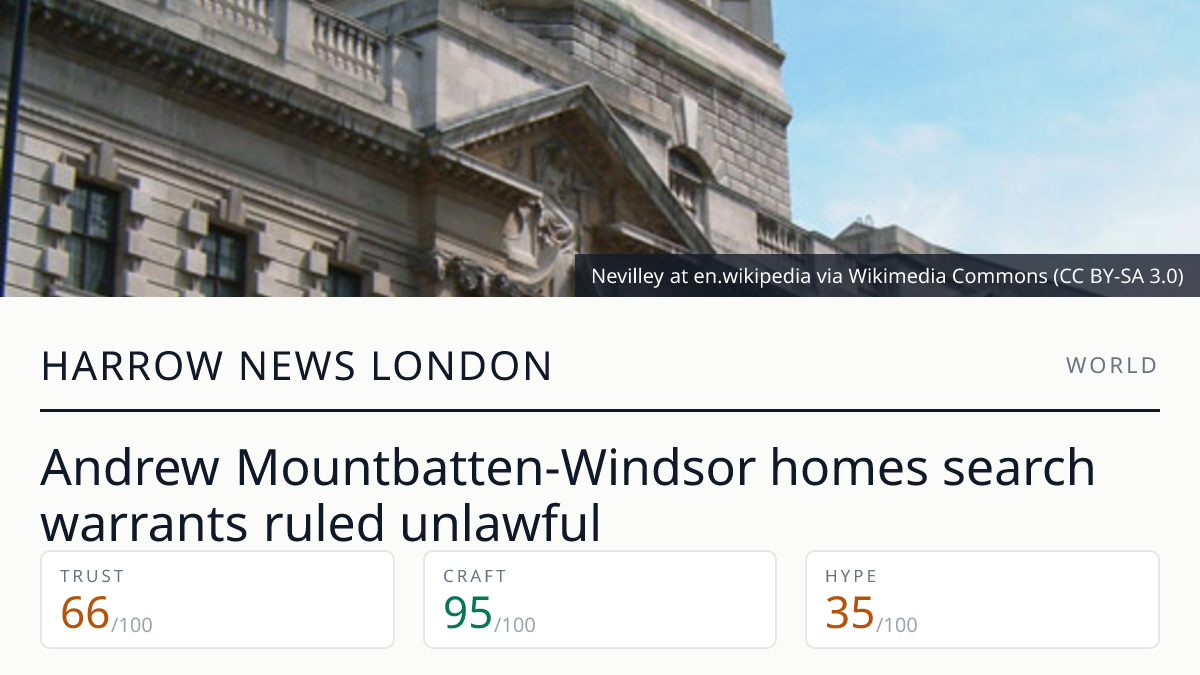Andrew Mountbatten-Windsor homes search warrants ruled unlawful