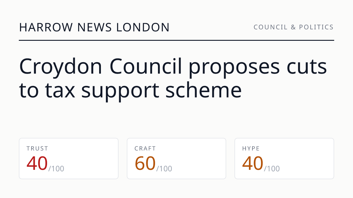 Croydon Council proposes cuts to tax support scheme