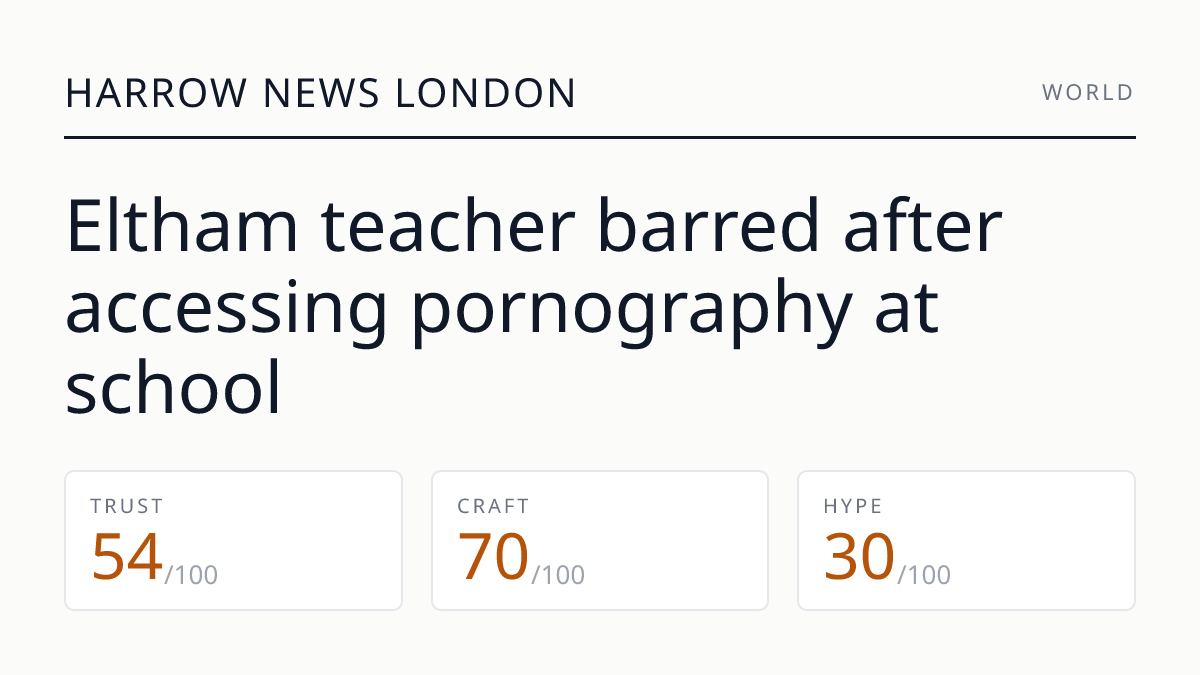 Eltham teacher barred after accessing pornography at school