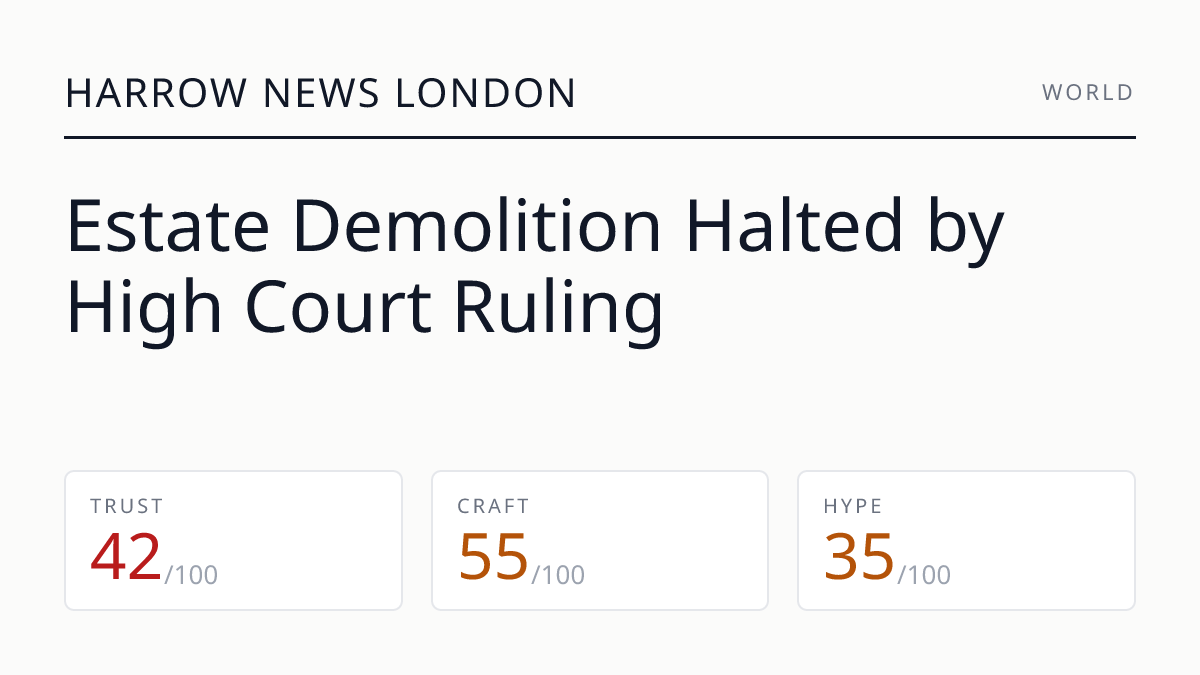 Estate Demolition Halted by High Court Ruling