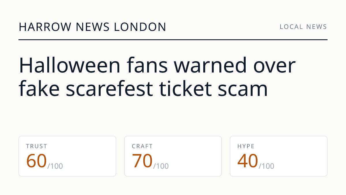 Halloween fans warned over fake scarefest ticket scam