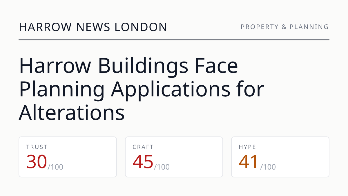 Harrow Buildings Face Planning Applications for Alterations