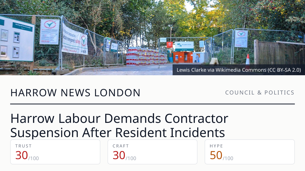 Harrow Labour Demands Contractor Suspension After Resident Incidents