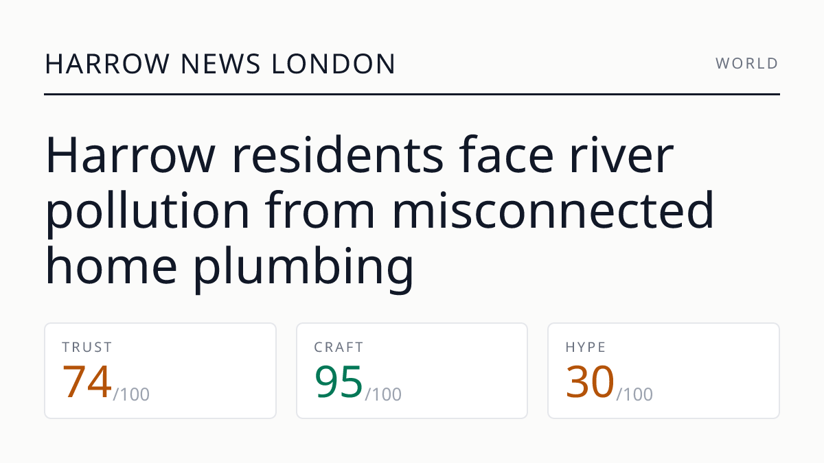 Harrow residents face river pollution from misconnected home plumbing