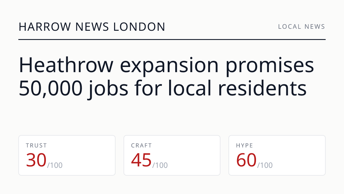 Heathrow expansion promises 50,000 jobs for local residents