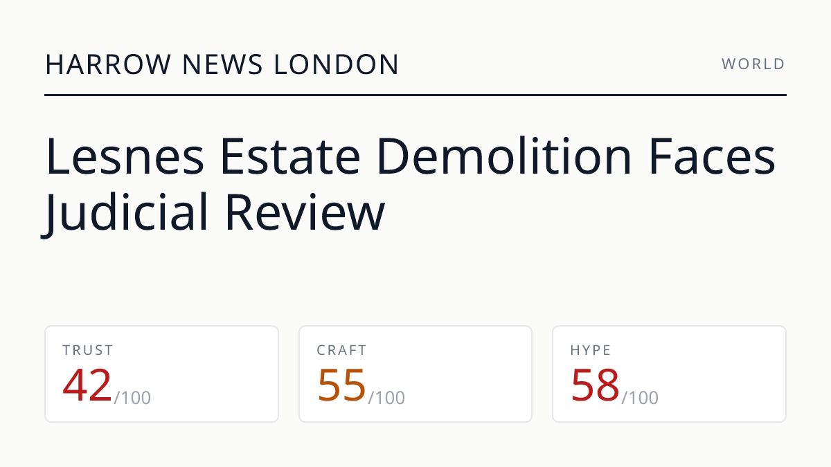 Lesnes Estate Demolition Faces Judicial Review