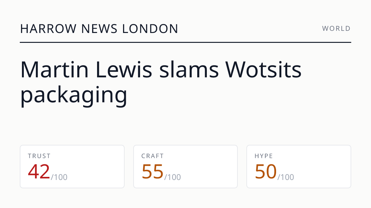 Martin Lewis slams Wotsits packaging