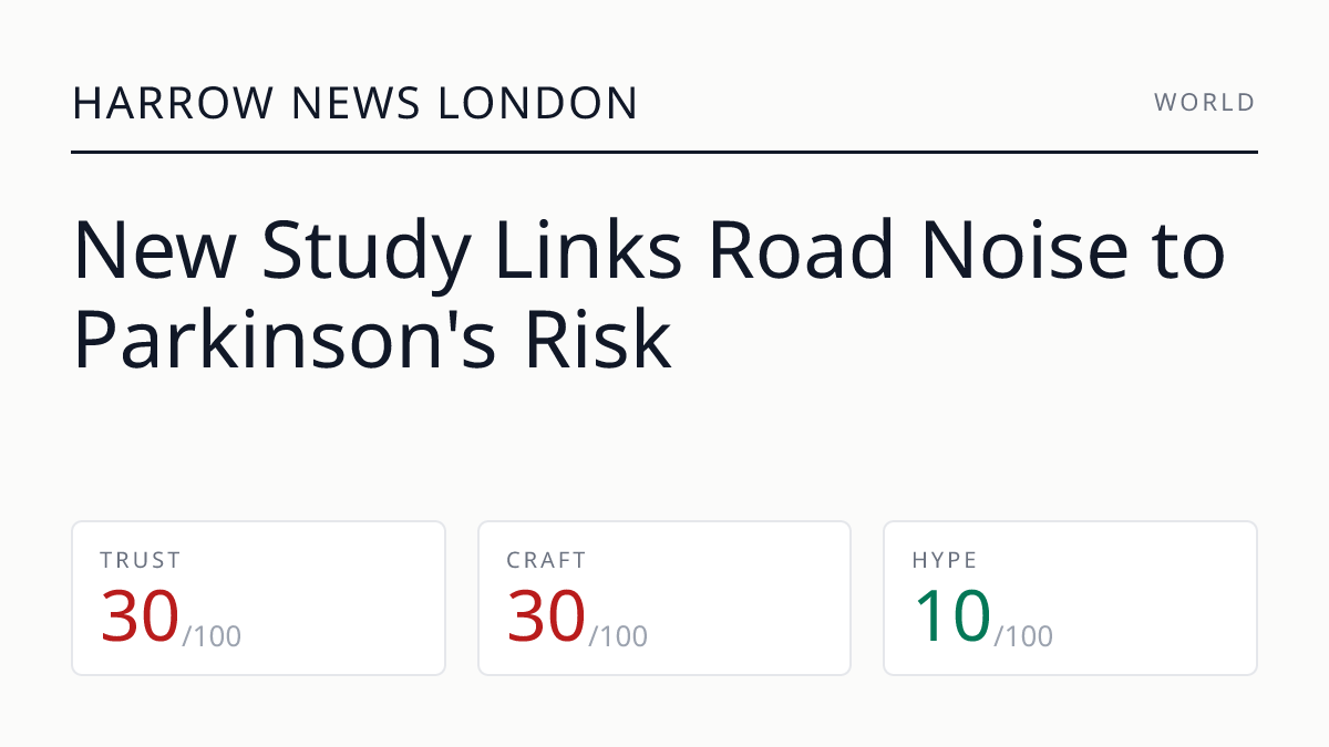 New Study Links Road Noise to Parkinson's Risk