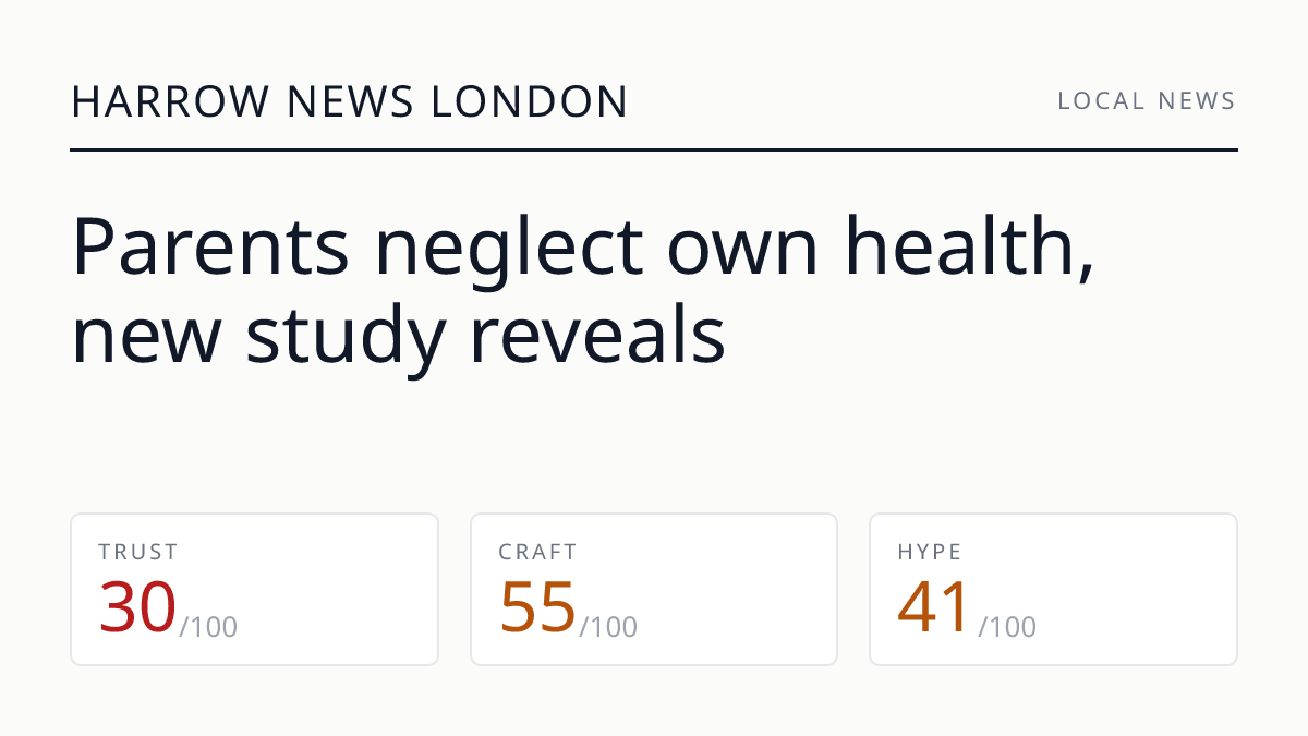 Parents neglect own health, new study reveals