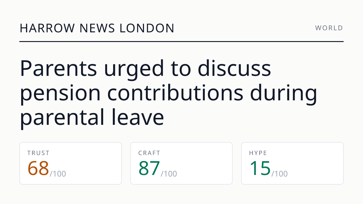 Parents urged to discuss pension contributions during parental leave
