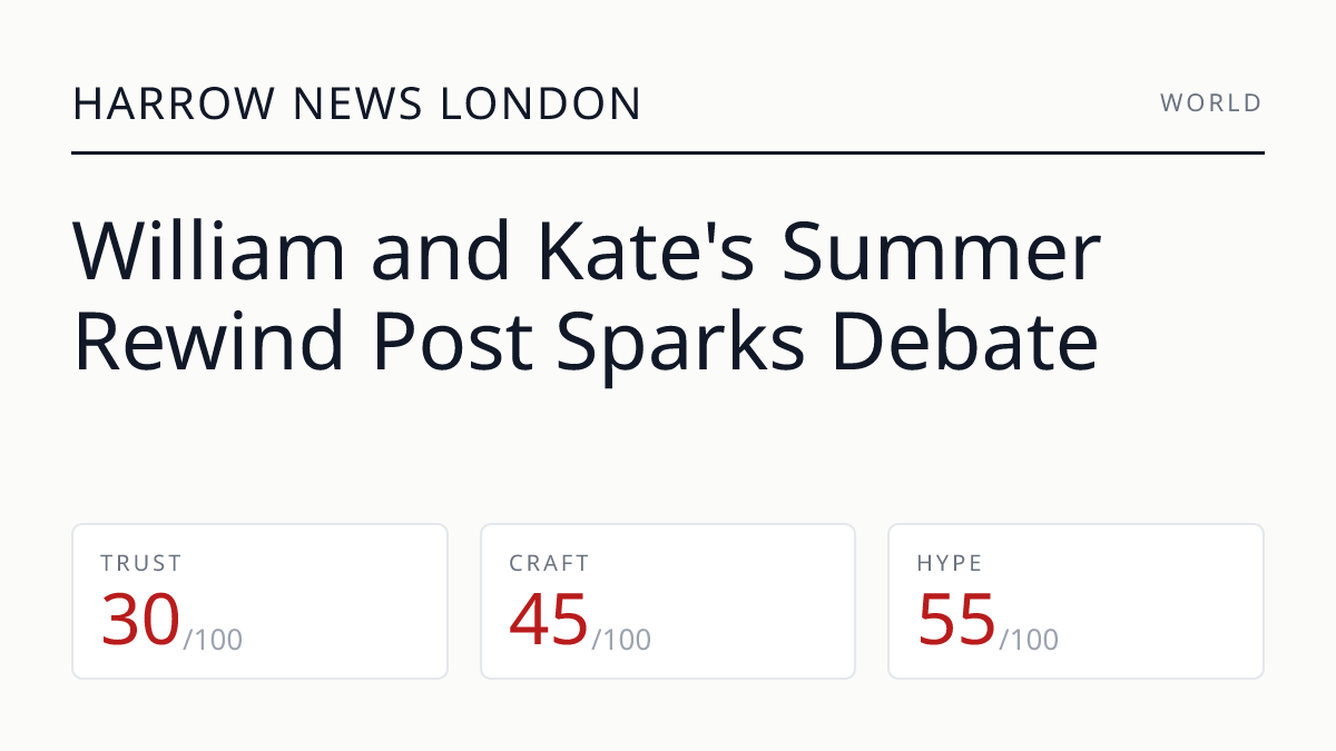 William and Kate's Summer Rewind Post Sparks Debate